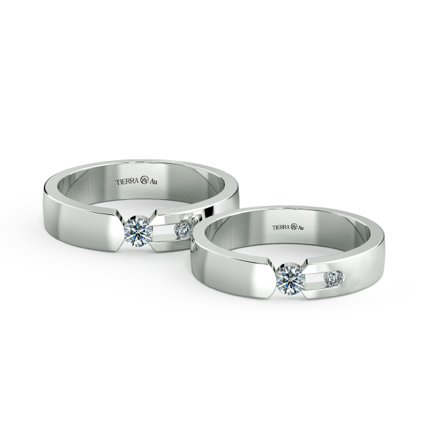 Modern Wedding Band Set NCC2005 1